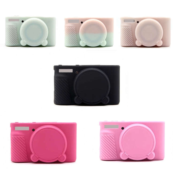 For Canon SX730/SX740 Soft Silicone Protective Case, Color: Rose Red
