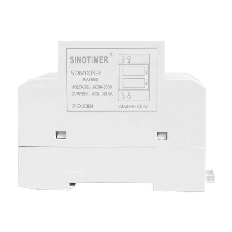 SINOTIMER SDM003-F 4 Digits Display DIN-Rail Single Phase AC Dual Display Voltage And Current Meter
