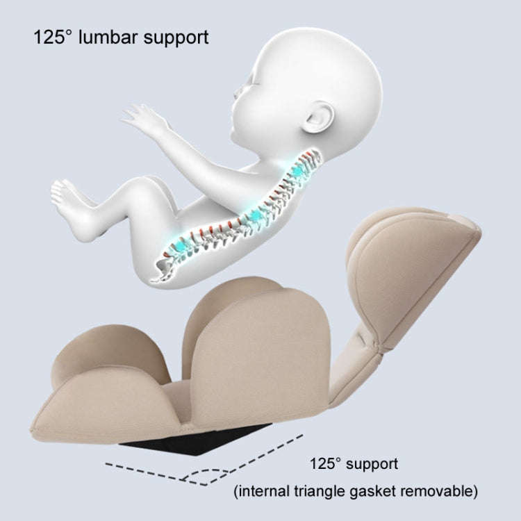 Infant Safety Seat Cushion Four Seasons Universal Stroller Lumbar Protection Pads(Grey)