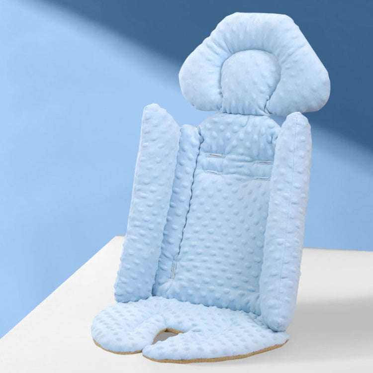 Baby Stroller Safety Cushion Cotton Cushion Baby Dining Chair Pad(Blue)