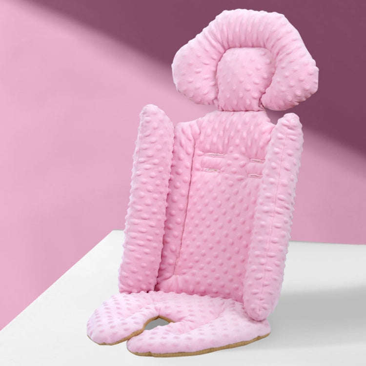 Baby Stroller Safety Cushion Cotton Cushion Baby Dining Chair Pad(Pink)