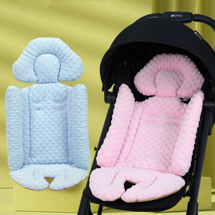 Baby Stroller Safety Cushion Cotton Cushion Baby Dining Chair Pad(Blue)