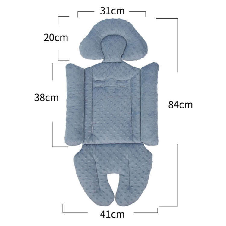Baby Stroller Safety Cushion Cotton Cushion Baby Dining Chair Pad(Blue)