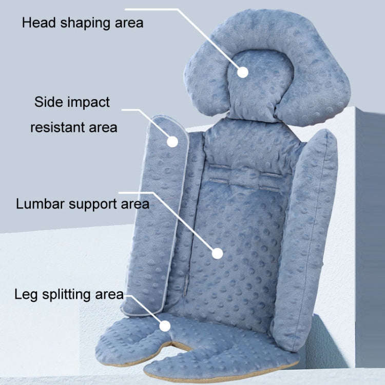 Baby Stroller Safety Cushion Cotton Cushion Baby Dining Chair Pad(Blue)