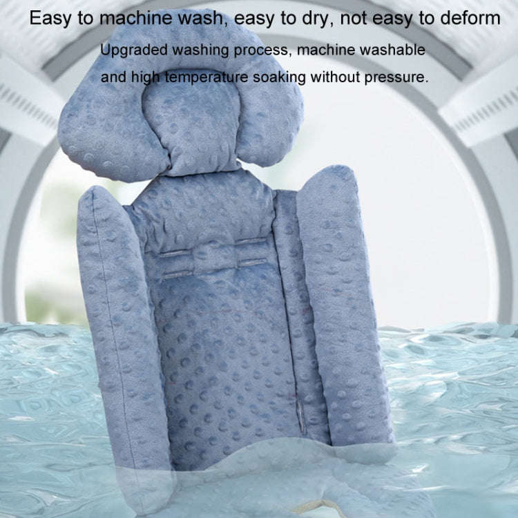 Baby Stroller Safety Cushion Cotton Cushion Baby Dining Chair Pad(Blue)