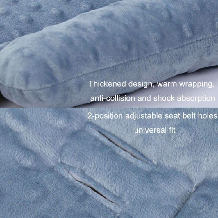 Baby Stroller Safety Cushion Cotton Cushion Baby Dining Chair Pad(Blue)