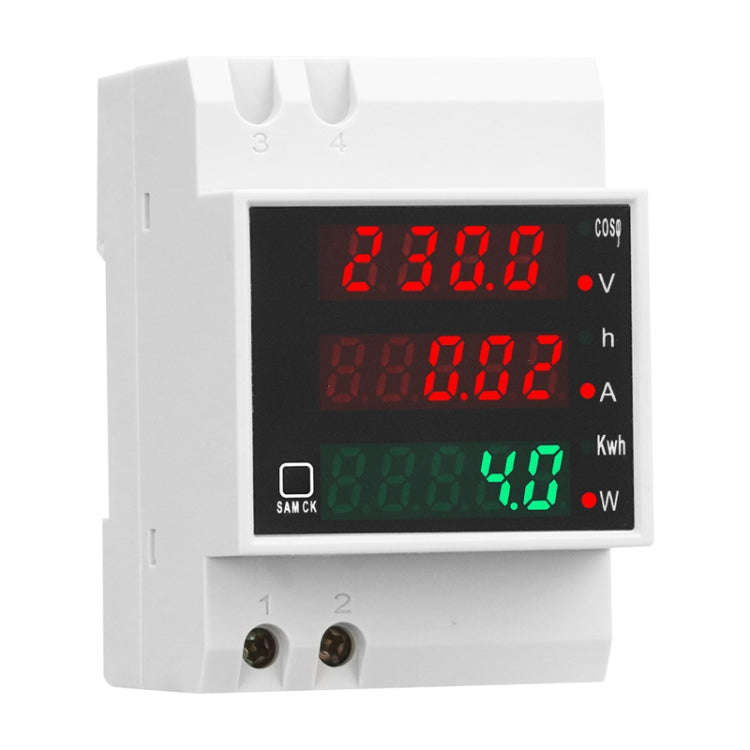 SINOTIMER SDM004 Din Rail AC Voltage Current Time Power Electricity Multi-Function Detection Meter