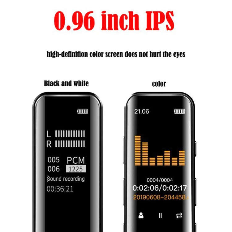 G1 0.96-Inch IPS Color Screen HD Smart Mini Noise Reduction Timer Recorder, Capacity: 32GB