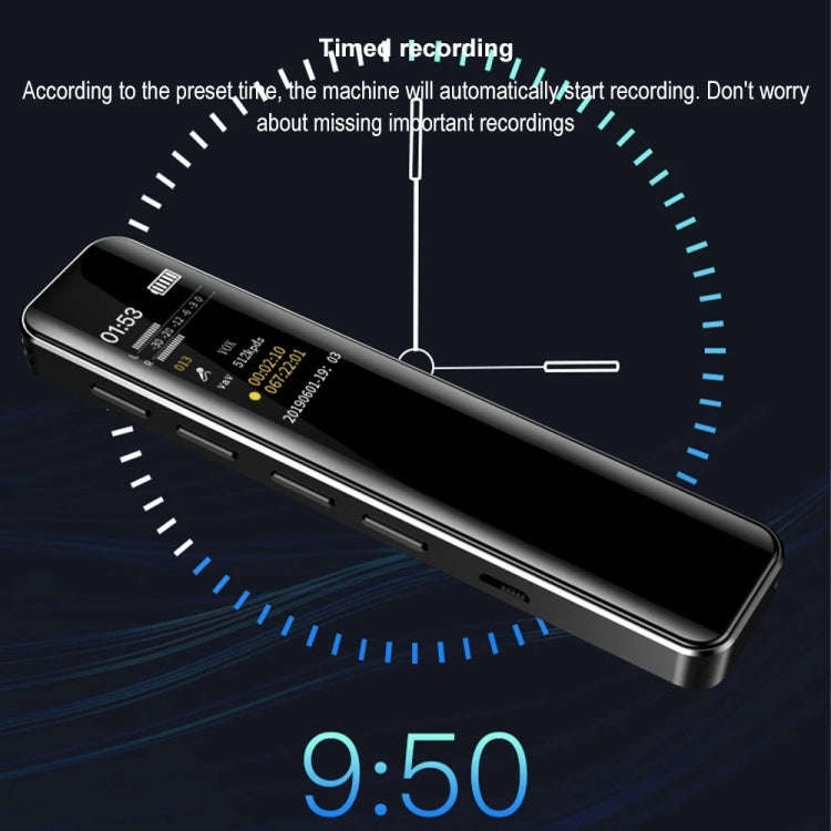 G1 0.96-Inch IPS Color Screen HD Smart Mini Noise Reduction Timer Recorder, Capacity: 16GB