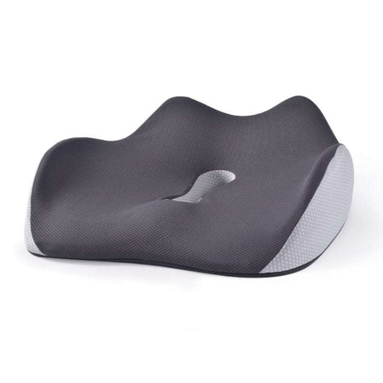BEWALKER Slow Rebound Memory Foam Cushion Thickened Breathable Office Chair Seat Pad(Grey)
