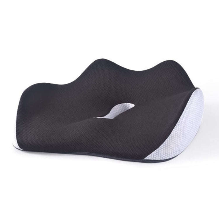 BEWALKER Slow Rebound Memory Foam Cushion Thickened Breathable Office Chair Seat Pad(Black)