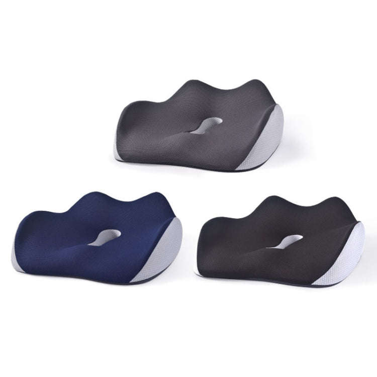 BEWALKER Slow Rebound Memory Foam Cushion Thickened Breathable Office Chair Seat Pad(Navy)