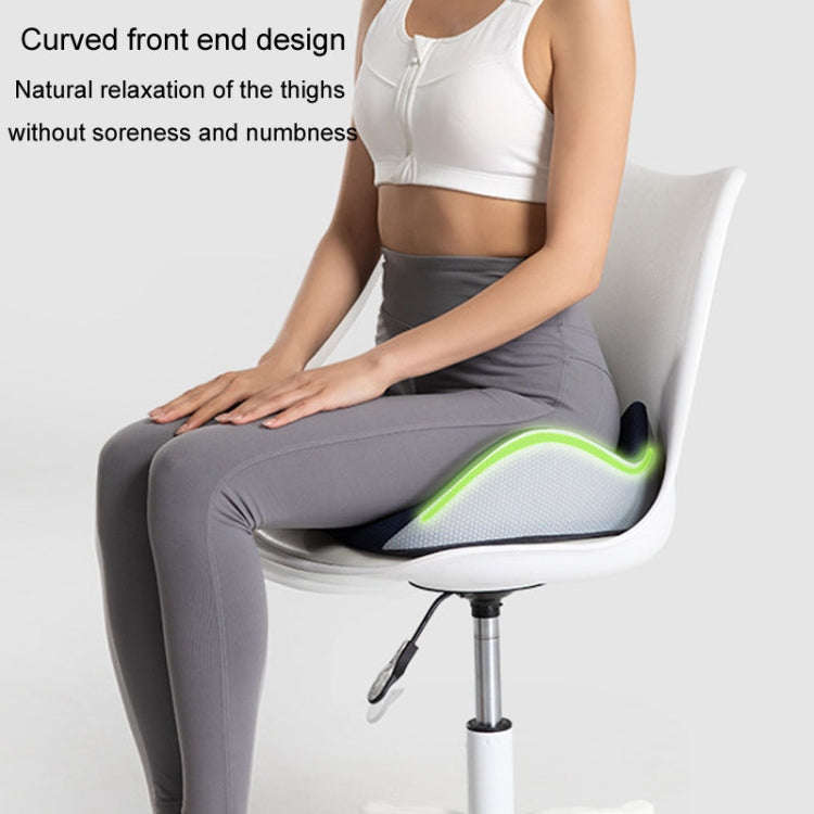 BEWALKER Slow Rebound Memory Foam Cushion Thickened Breathable Office Chair Seat Pad(Navy)
