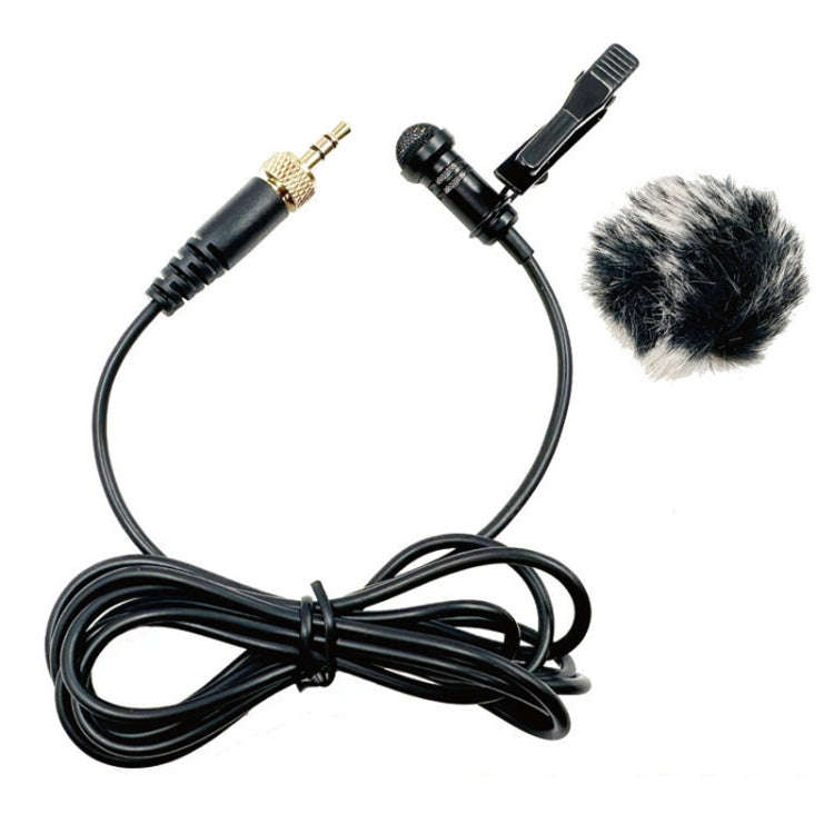 3.5mm Straight Internal Thread Plug Wireless Transmitting Lavalier Microphone, Length: 1.5m(Rabbi...