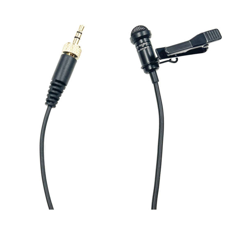 3.5mm Straight Internal Thread Plug Wireless Transmitting Lavalier Microphone, Length: 1.5m(Spong...