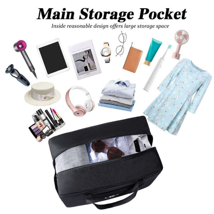 Foldable Travel Bag Shoulder Bag Airplane Suitcase For Camping Hiking, Size: Small Black