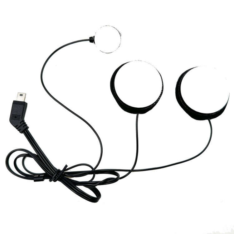 HD Noise-Proof Helmet Intercom Headset Microphone(10Pin Plug+Single Microphone+Double Speaker)