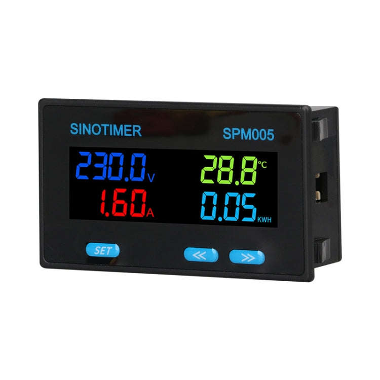 SINOTIMER SPM005 AC Digital Display Voltage Current Power Electricity Multifunctional Monitoring ...