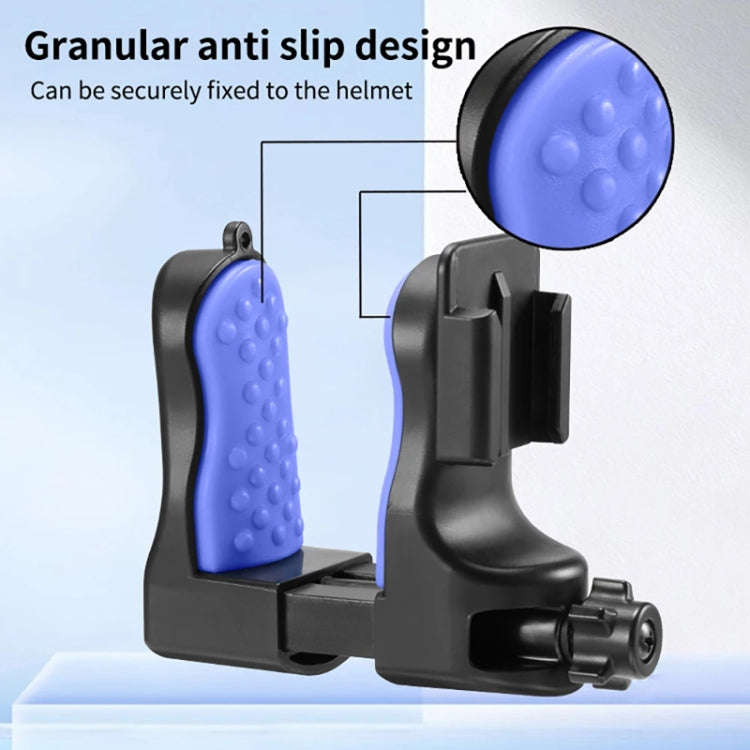 Motorcycle Helmet Chin Clamp Mount for GoPro Hero Series DJI Osmo Action, SJCAM Cameras, Spec: Set 1