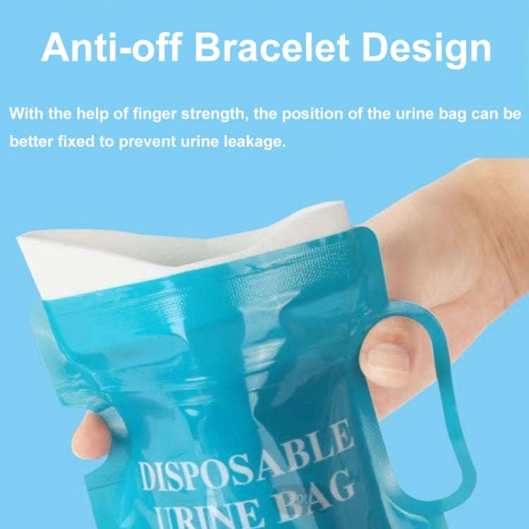 4pcs /Pack Car Disposable Emergency Rapid Coagulation Urine Bag Traffic Jam Pee Bag(13x27cm)