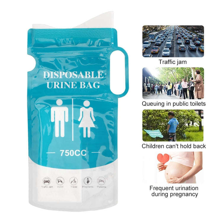 4pcs /Pack Car Disposable Emergency Rapid Coagulation Urine Bag Traffic Jam Pee Bag(13x27cm)