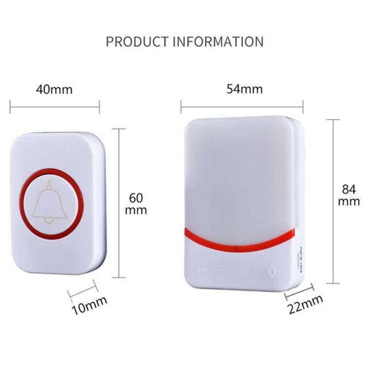 CMF1188-11 USB Power Home Wireless Doorbell Remote Control Intelligent Flashing Doorbell Caller