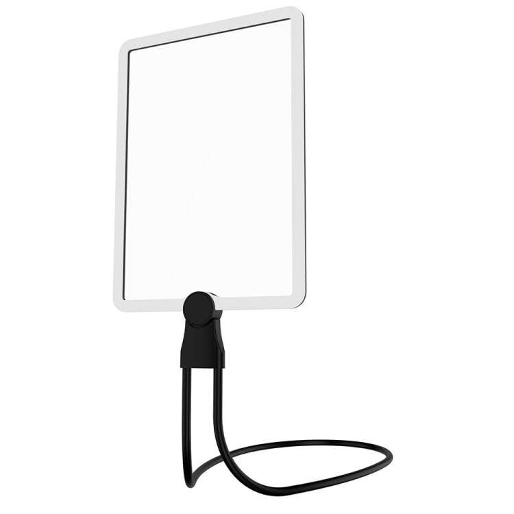 8039-5 LED Light Multifunctional Charging Hanging Neck Handheld Reading Magnifying Glass(Black)