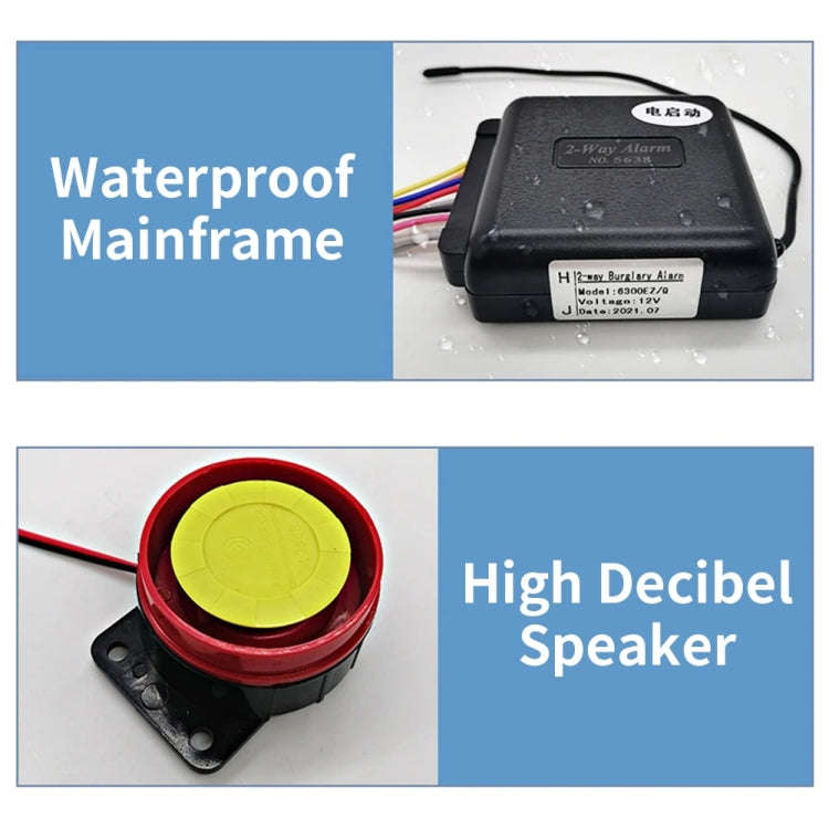 Two-Way Dual Remote Control Vibration Motorcycle Anti-Theft Device(YL-B011)
