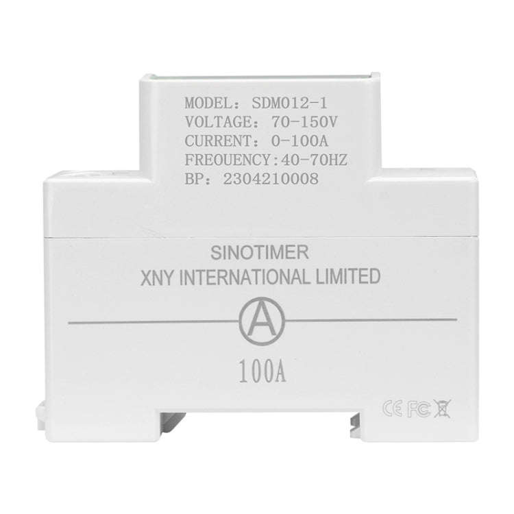 SINOTIMER DIN Rail AC Digital Display Current Voltage Power Electricity Multi-Function Tester, Mo...