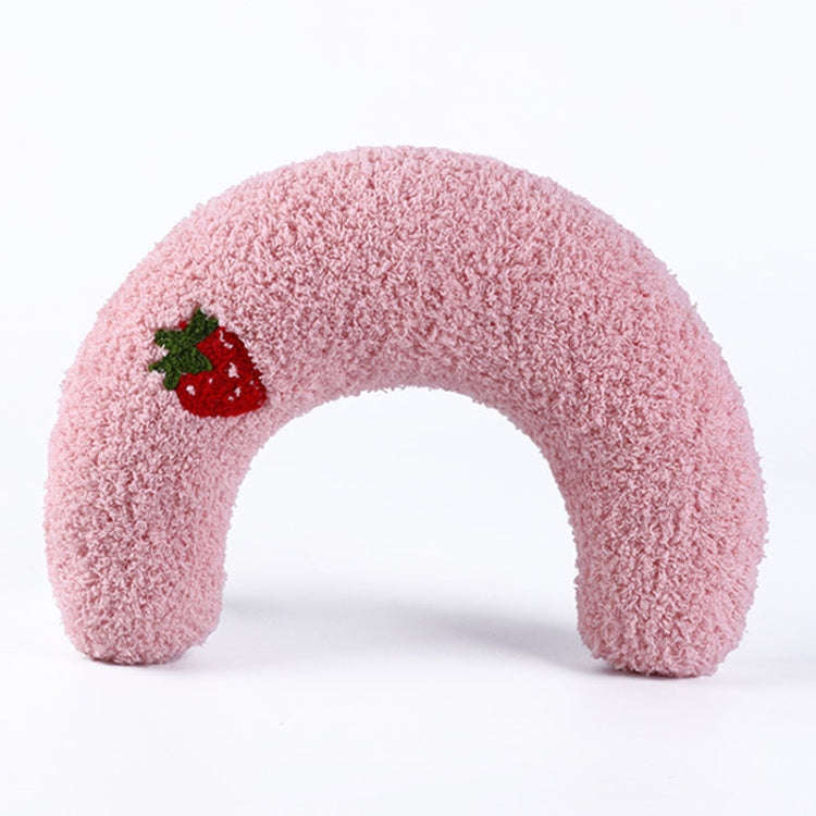 U-Shaped Pillow For Cats Pet Dog Sleeping Pillow Cushion(Pink)
