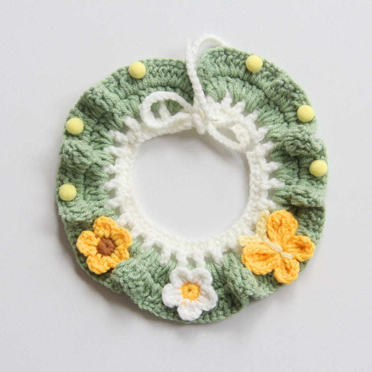 Cats Dog Cute Knitted Collar Woolen Collar Handmade Scarf For Photo Decoration, Style: Rural Diar...