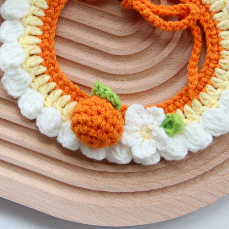 Cats Dog Cute Knitted Collar Woolen Collar Handmade Scarf For Photo Decoration, Style: Bow Rabbit(L)