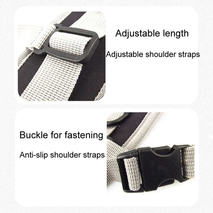 Double Shoulder Bag Waterproof Thickening Strap Outdoor Sports Camping Chain Pack Carrier(Blue)