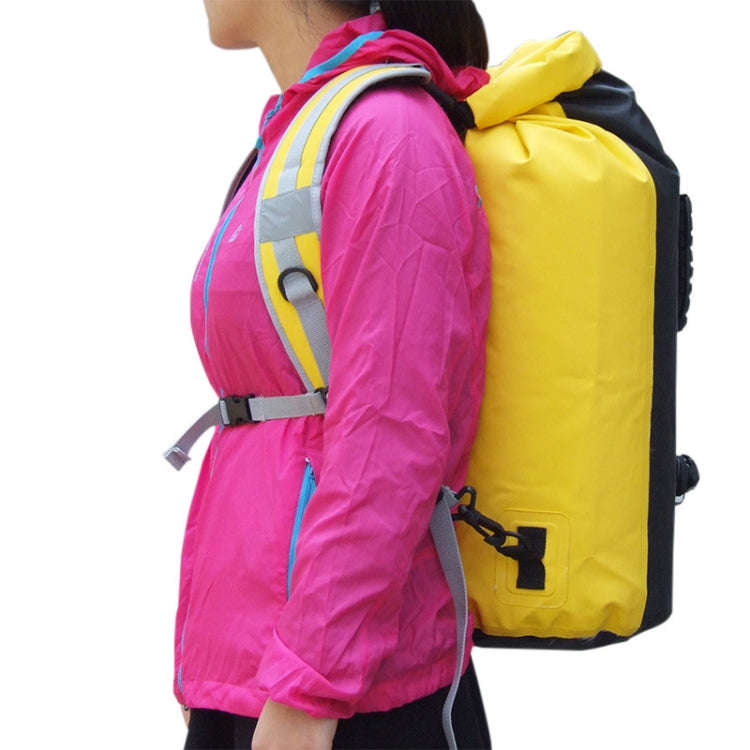 Double Shoulder Bag Waterproof Thickening Strap Outdoor Sports Camping Chain Pack Carrier(Blue)
