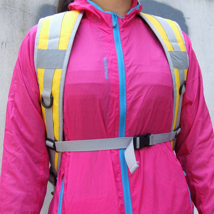 Double Shoulder Bag Waterproof Thickening Strap Outdoor Sports Camping Chain Pack Carrier(Blue)