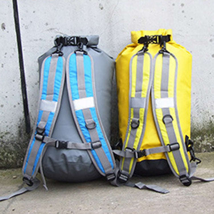 Double Shoulder Bag Waterproof Thickening Strap Outdoor Sports Camping Chain Pack Carrier(Blue)