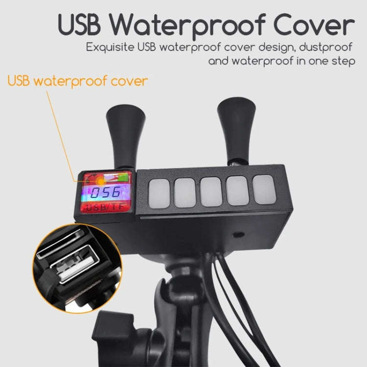 Motorcycle Mobile Phone Charging Stand With Bluetooth MP3 Speaker(YL-056)