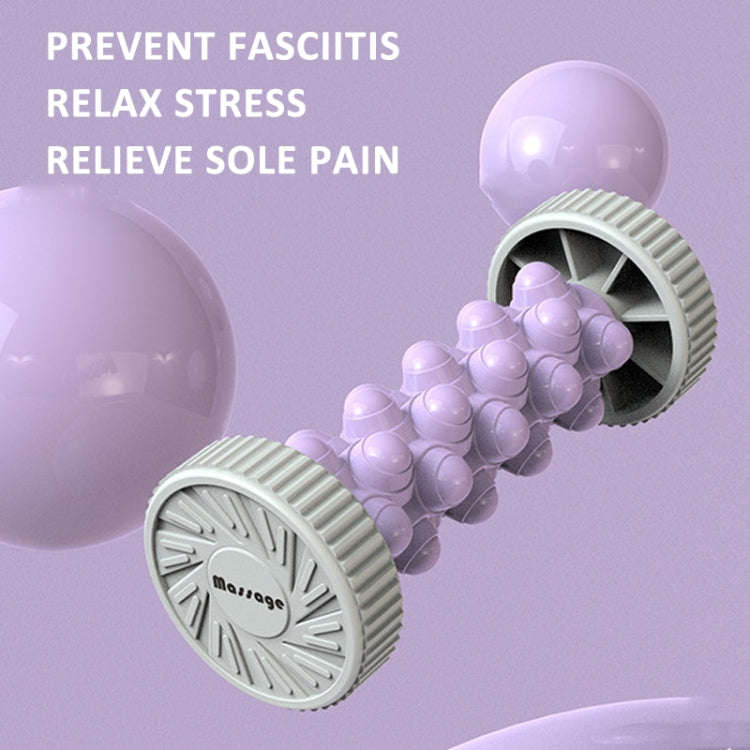 Foot Massage Roller Home Fitness Muscle Relaxation Plantar Fascia Rod(Gray)