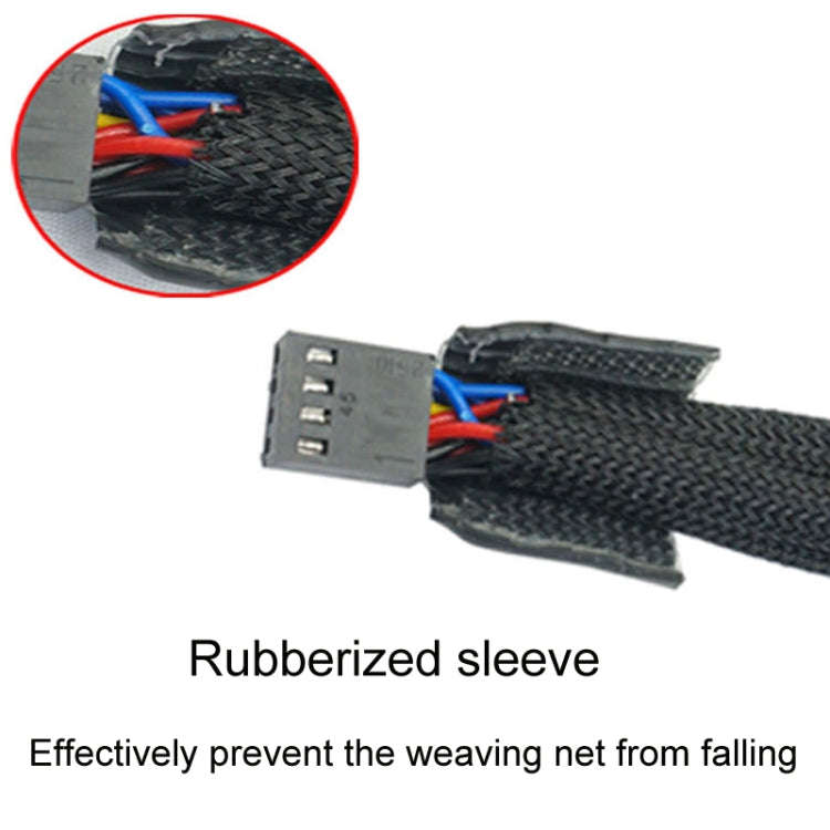 0.27m Computer PWM Temperature Control Cooling Fan Extension Cable Chassis HUB Connector(1 In 4)