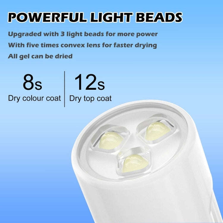 Small Portable Handheld Nail Polish Light Therapy Machine, Model: Rechargeable