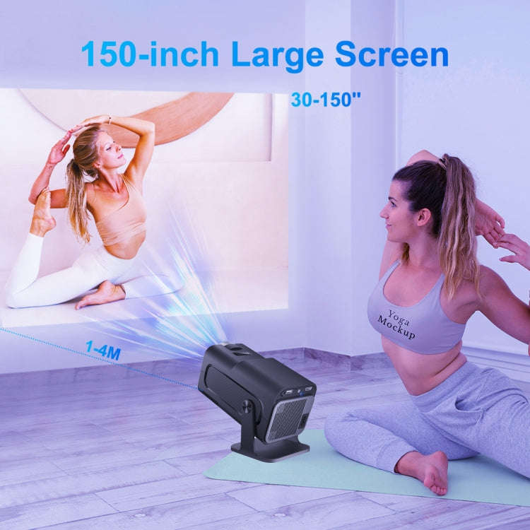 HY320 1080P 390ANSI 4K Android 11 Projector With Wifi 6 Bluetooth 5.0 Support Miracast / Airplay ...