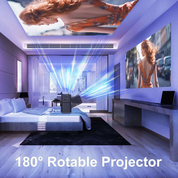 HY320 1080P 390ANSI 4K Android 11 Projector With Wifi 6 Bluetooth 5.0 Support Miracast / Airplay ...
