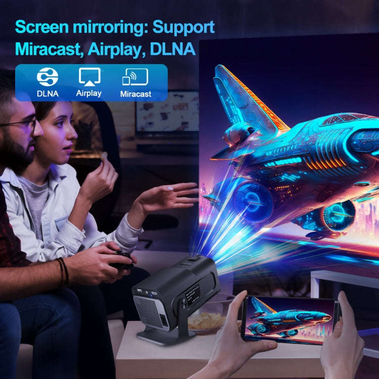 HY320 1080P 390ANSI 4K Android 11 Projector With Wifi 6 Bluetooth 5.0 Support Miracast / Airplay ...