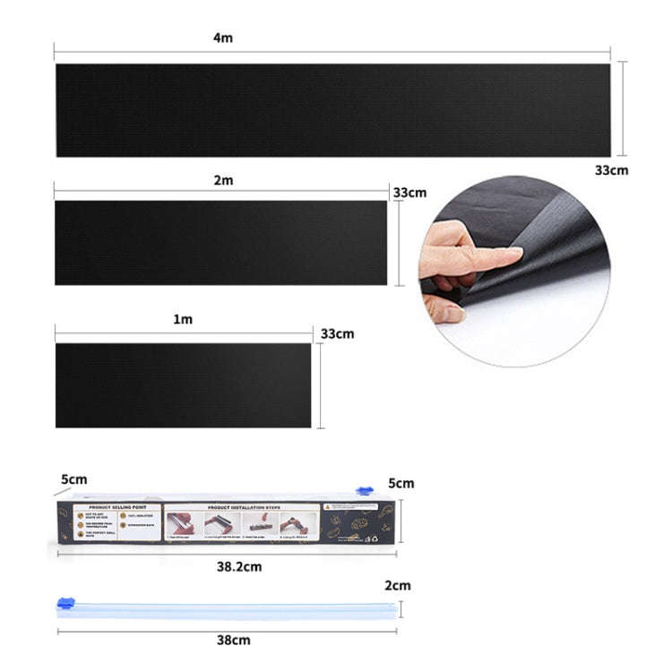 4m Non-Stick Freely Cuttable Grill Mat For Gas, Charcoal or Electric Grills