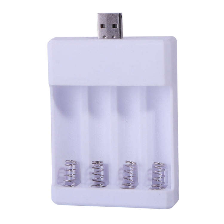 Fast USB 4 Slot Battery Charger AA/AAA Rechargeable Battery Universal Four Slot Charging Box, Mod...