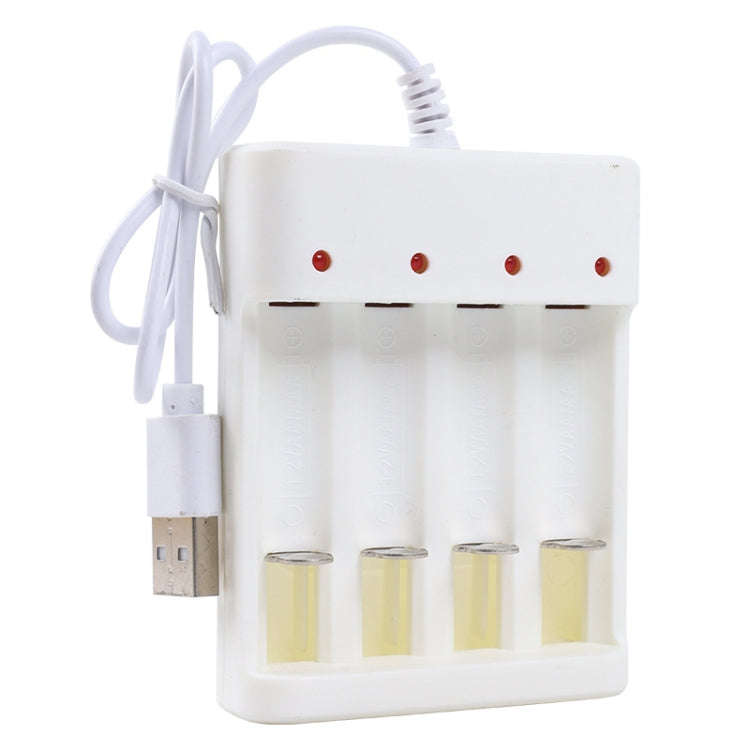 Fast USB 4 Slot Battery Charger AA/AAA Rechargeable Battery Universal Four Slot Charging Box, Mod...