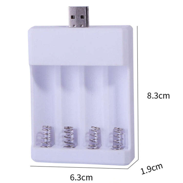 Fast USB 4 Slot Battery Charger AA/AAA Rechargeable Battery Universal Four Slot Charging Box, Mod...