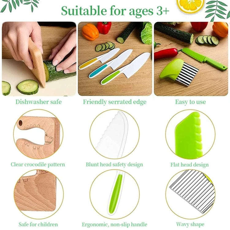 Children Cooking Knife Set Early Childhood Education Kitchen Tools, Spec: 13pcs /Set