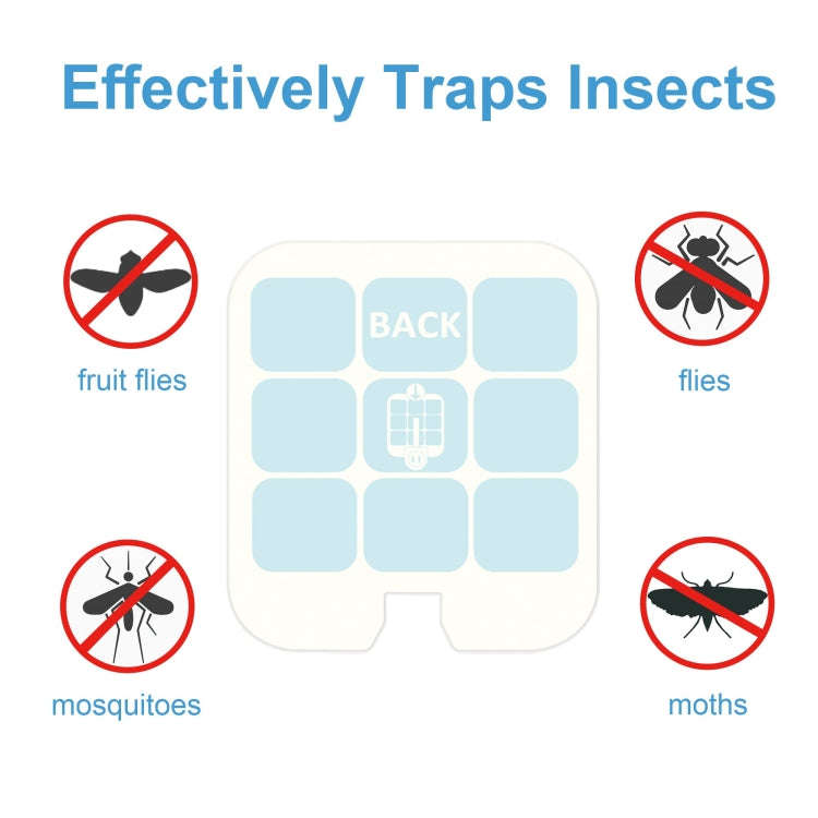 20pcs /Pack Replacement Glue Card for Plug-in Indoor Insect Trap Refills Glue Boards