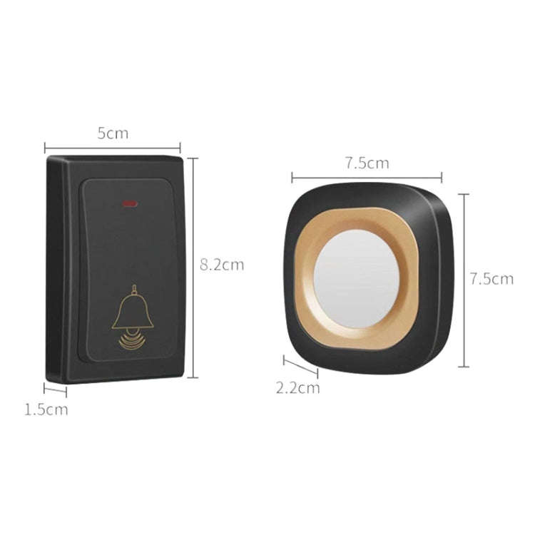 Flash Wireless Home Doorbell Self-Generated Smart Remote Control Doorbell Without Batteries, Spec...